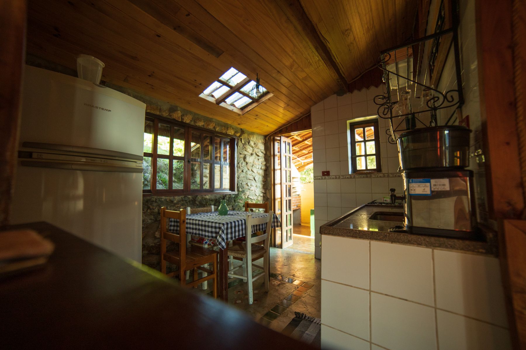 Cuisine rustique de maison de campagne